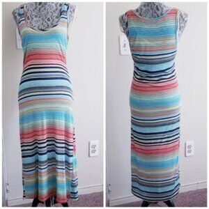 MICHAEL STARS Happy Stripe Midi Tank Dress